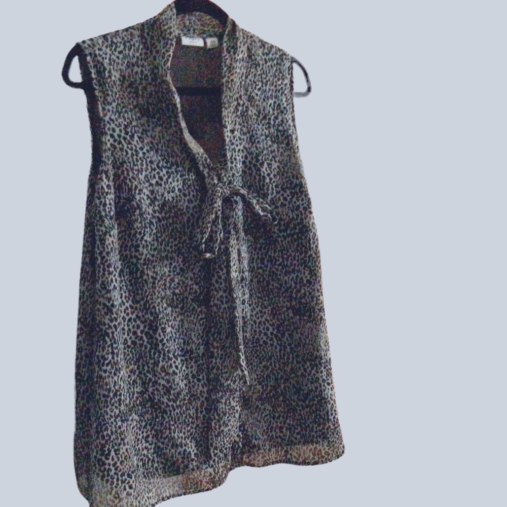 Cato, XL, animal print top